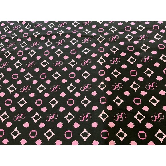 FABRIC - Strawberry Shortcake Black Quilt Cotton Fabric 2 Yards By Spectrix  NEW - Picture 10 of 11